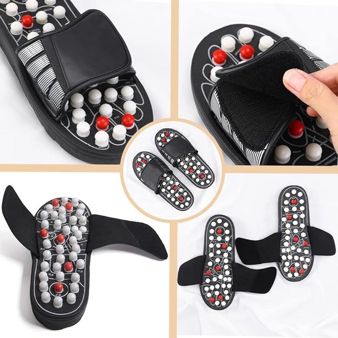 Message Slippers, Rotating Acupressure Foot Massager